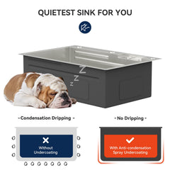 Lordear 30 Inch Drop-In Waterfall Workstation Kitchen Sink