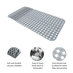 Lordear 28'' x 14'' Kitchen Sink Silicone Bottom Grid Heat Resistant Silicone Mat