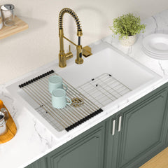 Lordear 33-Inch Drop-In Kitchen Sink Single Bowl