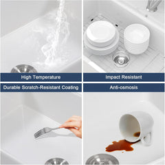 Lordear 33'' White Ceramic Apron Front Farmhouse Workstation Kitchen Sinks  from Lordear