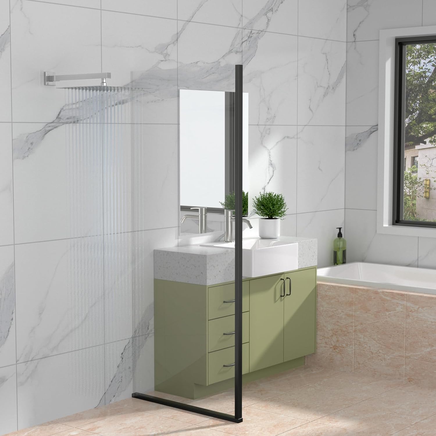 Lordear 16" Stainless Steel Wall Mounted Standpipe Shower Extension Arm from Lordear