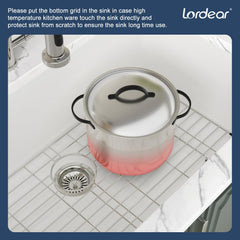 Lordear 33-Inch Undermount Kitchen Sink Single Bowl