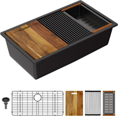Lordear 30-Inch Undermount Kitchen Sink Single Bowl