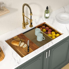 Lordear 30-Inch Undermount Kitchen Sink Single Bowl