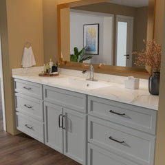 Lordear 27x14-Inch White Rectangular Ceramic Undermount Bathroom Sink