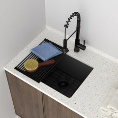 Lordear 21x18x12 Inch Quartz Composite Laundry Sink