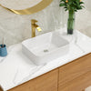 Lordear 19x15 Inch White Bathroom Vessel Sink