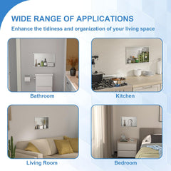 Lordear 20'' x 12'' Recessed Wall Stainless Steel Shower Niche