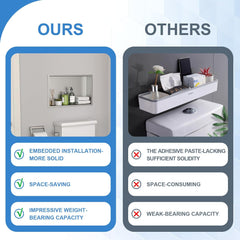 Lordear 20'' x 12'' Recessed Wall Stainless Steel Shower Niche