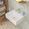 Lordear 21'' Wall Mounted White Porcelain Ceramic Bathroom Sink Bathroom