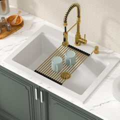 Lordear 30-Inch Drop-In Kitchen Sink Single Bowl