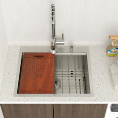 Lordear 25 Inch Workstation Laundry Sink