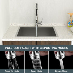 Lordear 22x22 Inch Drop-In Laundry Sink