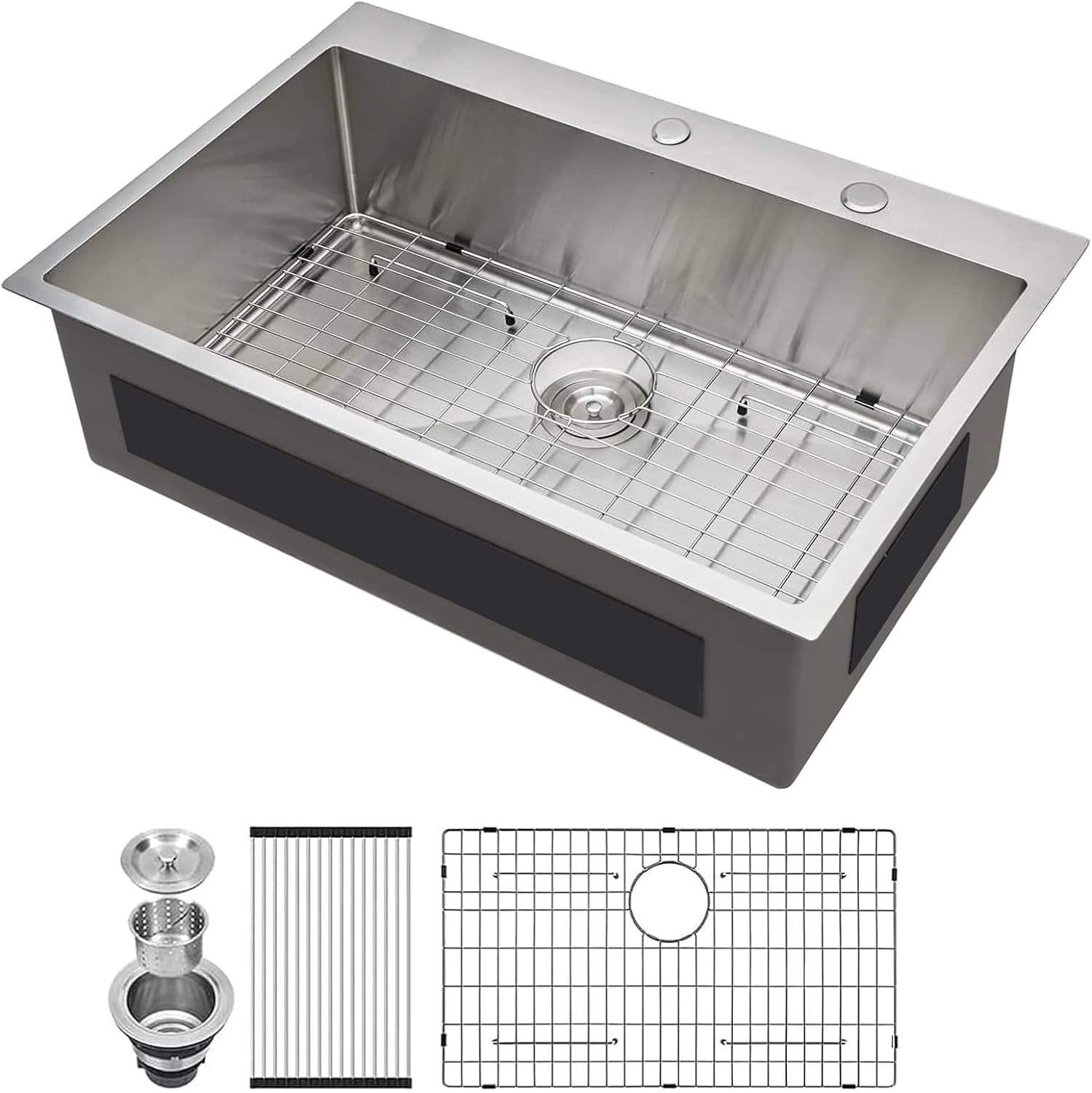 Lordear Stainless Steel Drop-In Single Bowl Kitchen Sink from Lordear