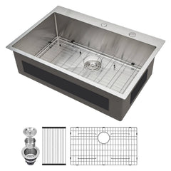 Lordear 33 '' Drop In Kitchen Sink Single Bowl