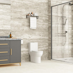 Lordear White Ceramic Elongated Floor One Piece Bidet Toilet  from Lordear