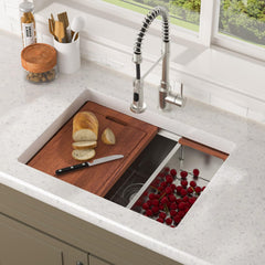 Lordear 25'' Stainless Steel Undermount Workstation Kitchen Sink