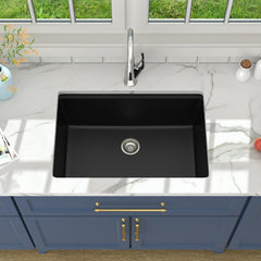 Lordear 28x19x9 Inch Undermount Kitchen Sink Single Bowl with Accessories
