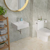 Lordear 21'' Wall Mounted White Porcelain Ceramic Bathroom Sink Bathroom