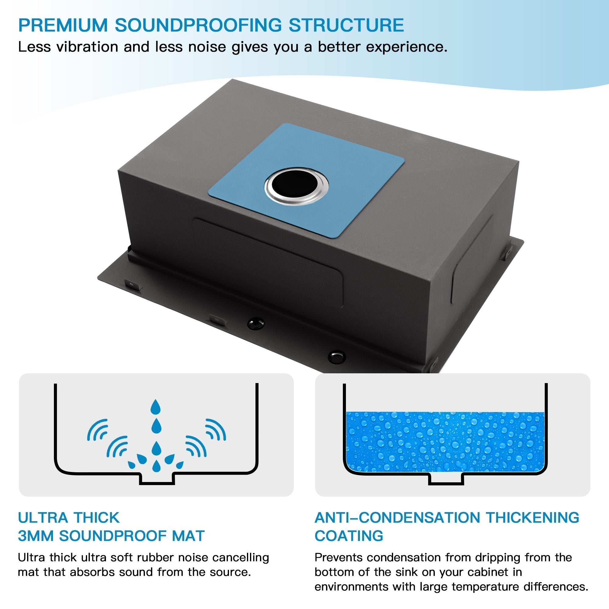 Lordear Stainless Steel Drop-In Single Bowl Workstation Kitchen Sink from Lordear