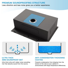 Lordear Stainless Steel Drop-In Single Bowl Workstation Kitchen Sink from Lordear