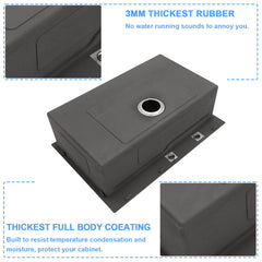 Lordear 33" x 19" Stainless Steel Drop In Single Bowl Worksation Kitchen Sink from Lordear