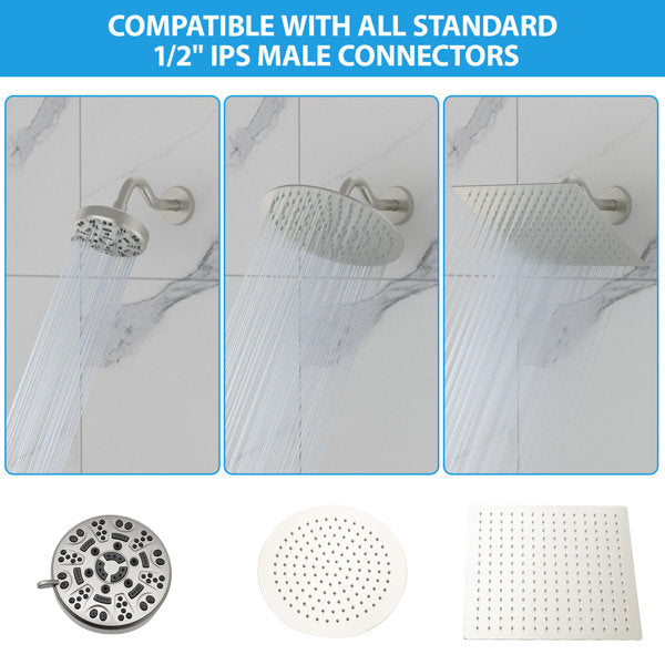 Lordear 8'' Stainless Steel Wall Mounted Extension Shower Arm  from Lordear