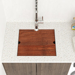 Lordear 23'' Undermount Workstation Single Bowl Stainless Steel Laundry Sink