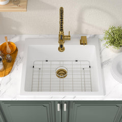 Lordear 25x22x9 Inch Drop-In Kitchen Sink Single Bowl
