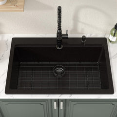 Lordear 33-Inch Drop-In Kitchen Sink Single Bowl