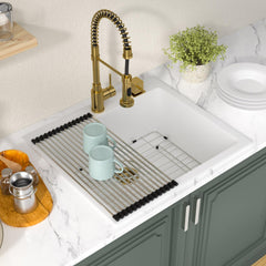 Lordear 25x22x9 Inch Drop-In Kitchen Sink Single Bowl