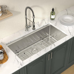 Lordear 36'' Brushed Stainless Steel Undermount Workstation Kitchen Sink
