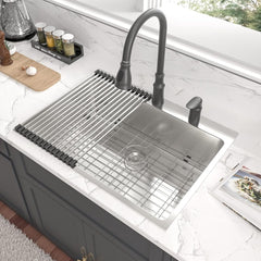 Lordear Stainless Steel Drop-In Single Bowl Kitchen Sink from Lordear