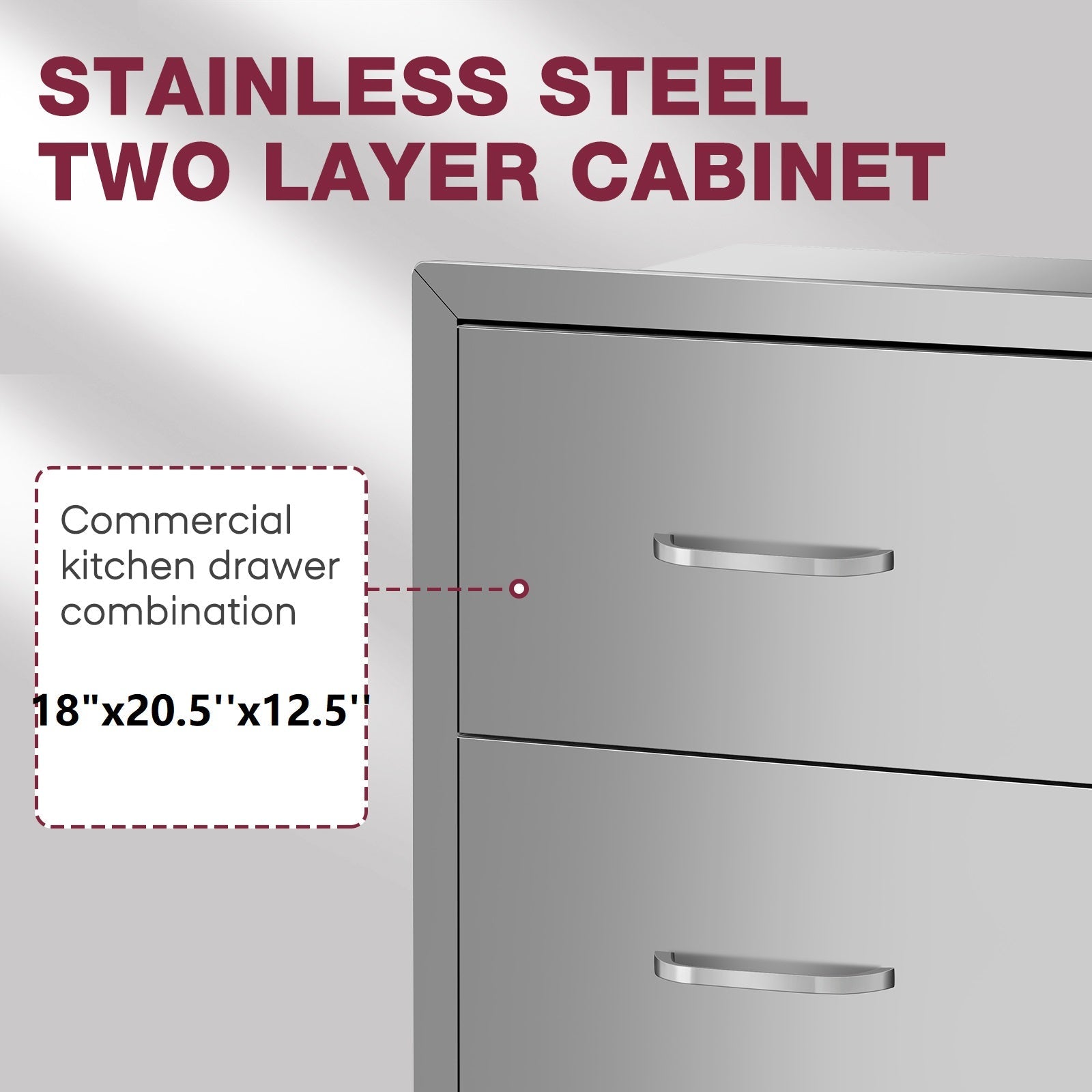 Double Drawer cabinets for outdoor kitchens or courtyards from Lordear