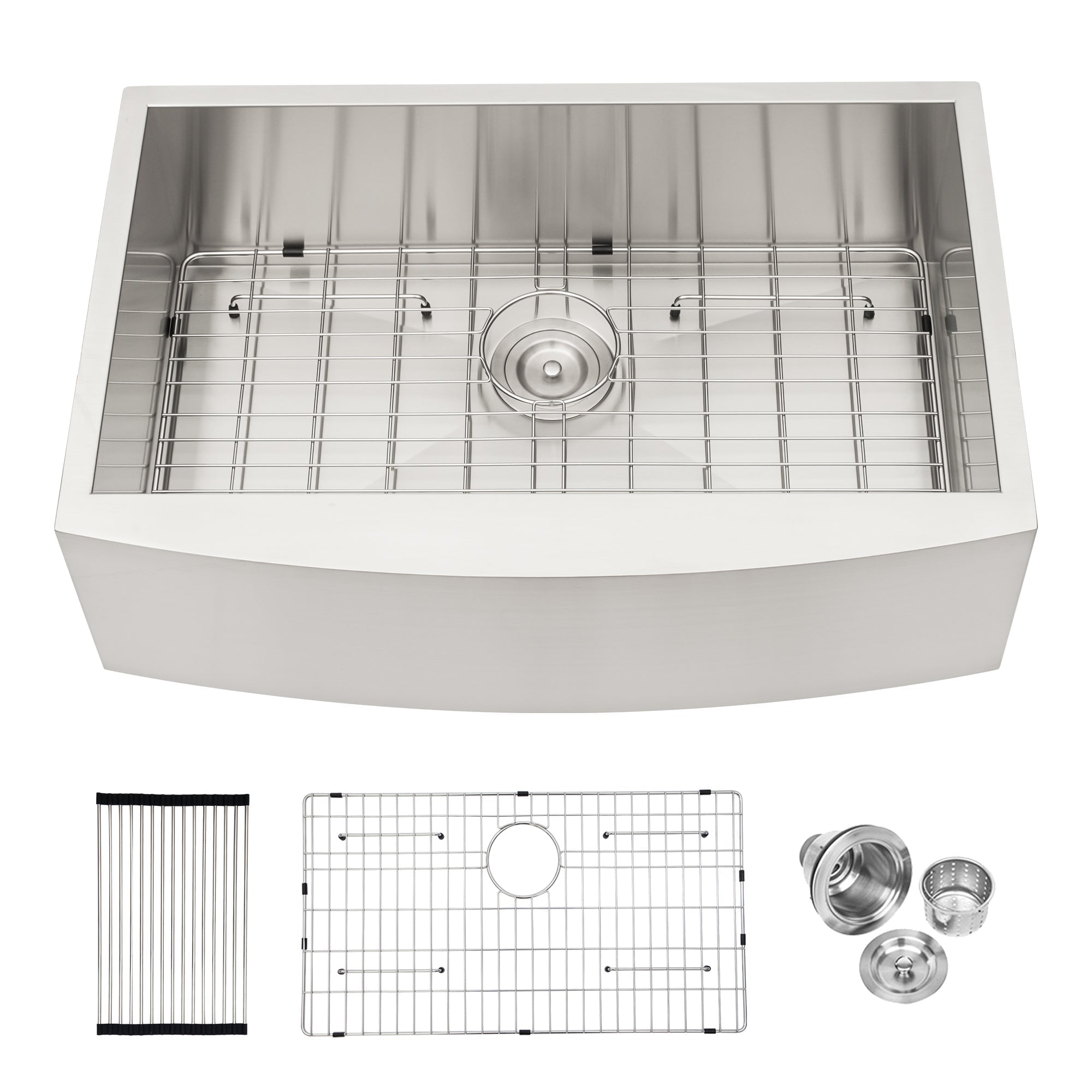 Lordear 33'' Stainless Steel Apron Front Farmhouse Kitchen Sink from Lordear
