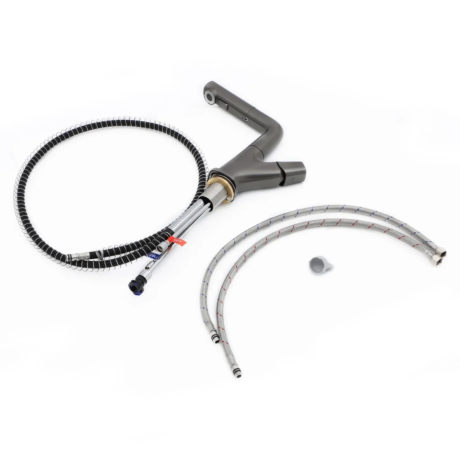Lordear Stainless Steel 3 Modes 360° Rotating Pull Down Sprayer Bathroom Faucet  from Lordear