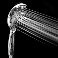 Lordear 5'' Stainless Steel Wall Mounted 5-Setting Round Rainfall Shower Head