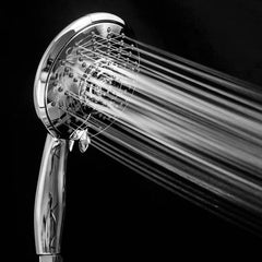 Lordear 5'' Stainless Steel Wall Mounted 5-Setting Round Rainfall Shower Head