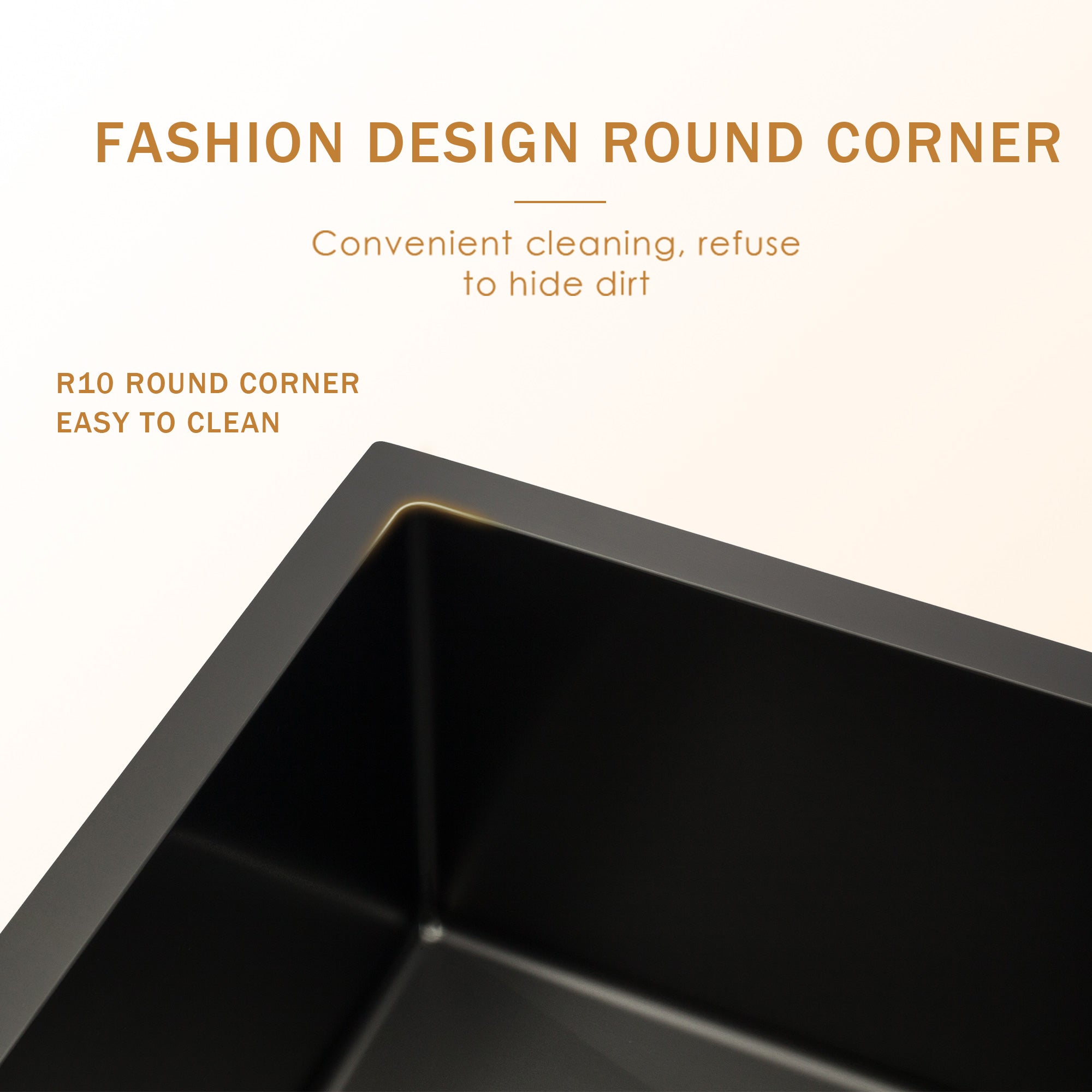 Lordear 24'' x 21'' Stainless Steel Gunmetal Black Apron Front Farmhouse Kitchen Sink from Lordear