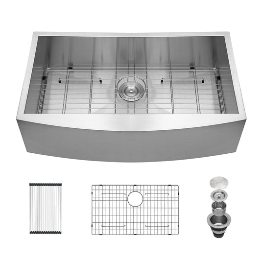 Lordear 36'' Stainless Steel Undermount Single Bowl Farmhouse Kitchen Sink  from Lordear
