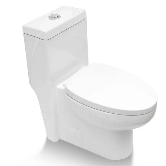 Lordear 1.6 Gallons GPF Elongated Comfort Height Floor Mounted One-Piece Toilet (Seat Included)  from Lordear