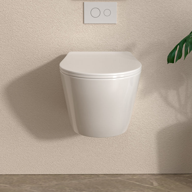 Lordear Ceramic White Round Mounted Wall Hung Toilet  from Lordear