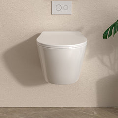 Lordear Ceramic White Round Mounted Wall Hung Toilet  from Lordear