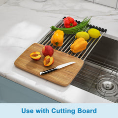 Lordear Stainless Steel Kitchen Roll-Up Dish Rack