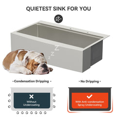 Lordear 33" Stainless Steel Topmount Single Bowl Farmhouse Workstation Kitchen Sink from Lordear