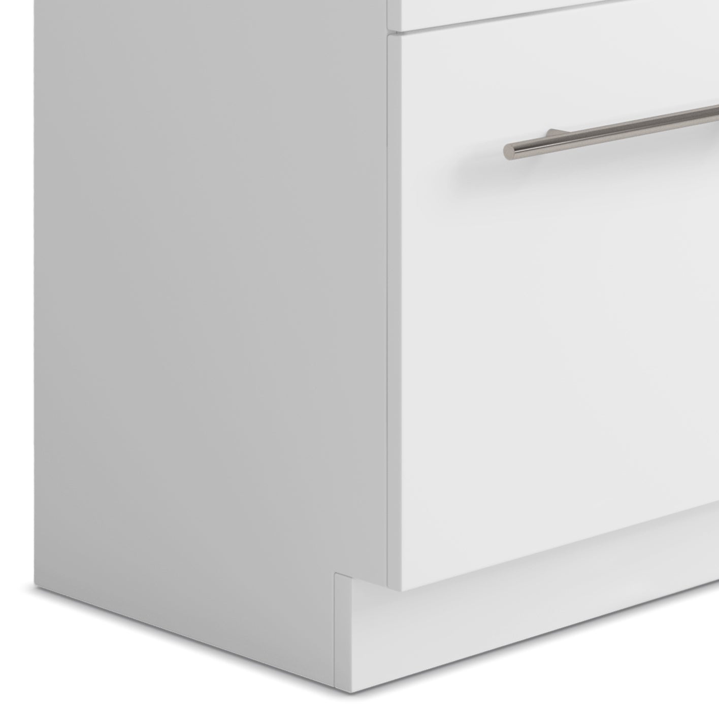 24"/28" Laundry Cabinet with Faucet and Stainless Steel Sink - White from Lordear