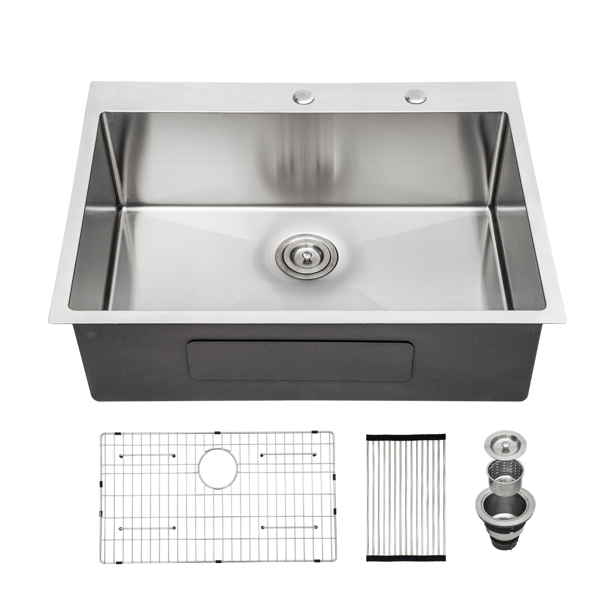 Lordear Stainless Steel Drop-In Single Bowl Kitchen Sink from Lordear