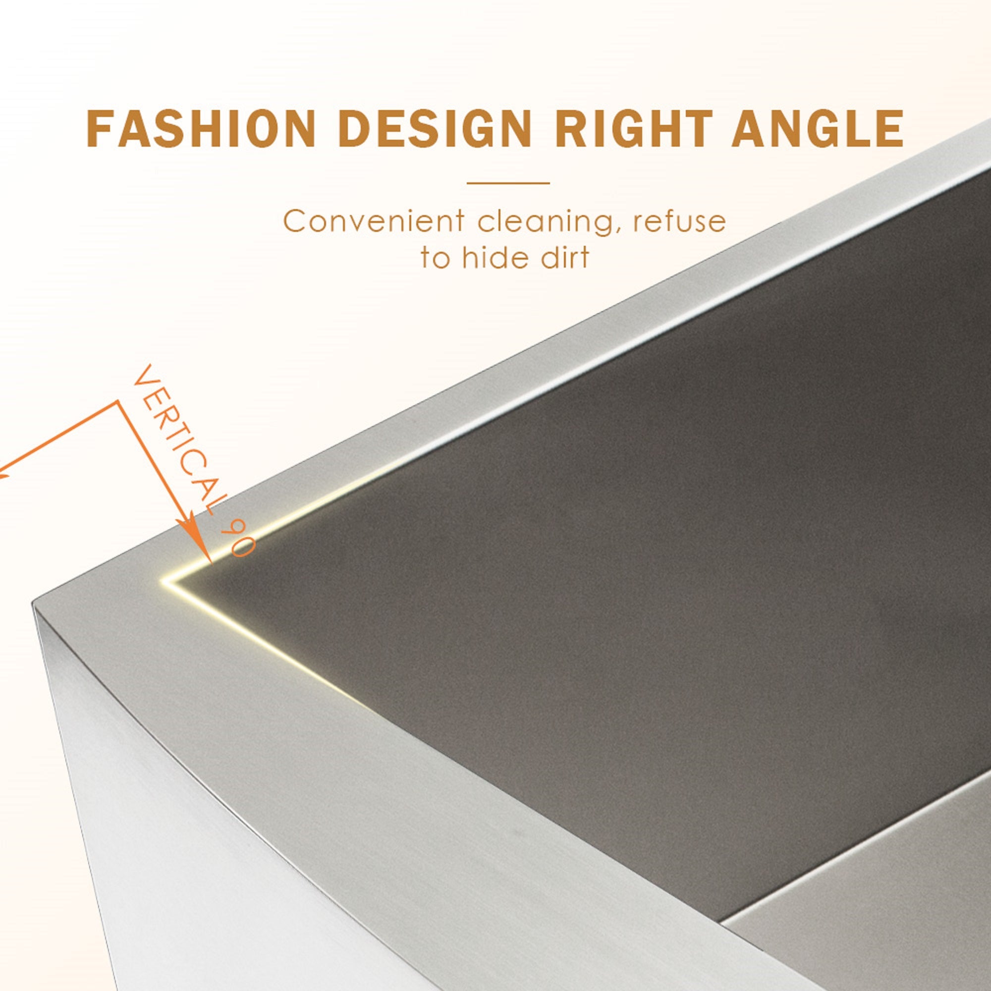 Lordear 36'' Stainless Steel Undermount Single Bowl Farmhouse Kitchen Sink from Lordear