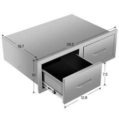 Double Drawer cabinets for outdoor kitchens or courtyards from Lordear