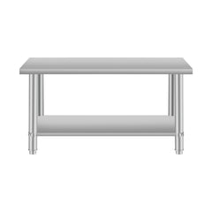 24'' x 18'' Commercial Work Table for Restaurant and Home Stainless Steel Kitchen Prep Table with Under Shelf from Lordear